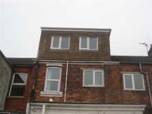 Rear terrace loft conversions with dormer windows